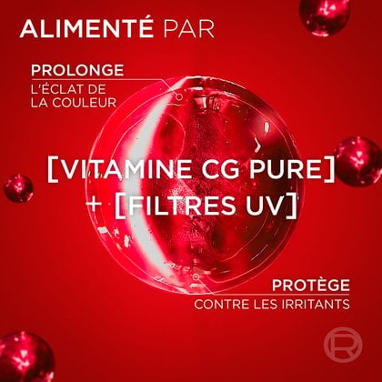Ancien et nouveau packaging du revitalisant color radiance qui utilise moins de plastique
