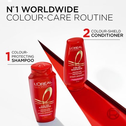 color radiance shampoo and color radiance conditioner is the perfect routine