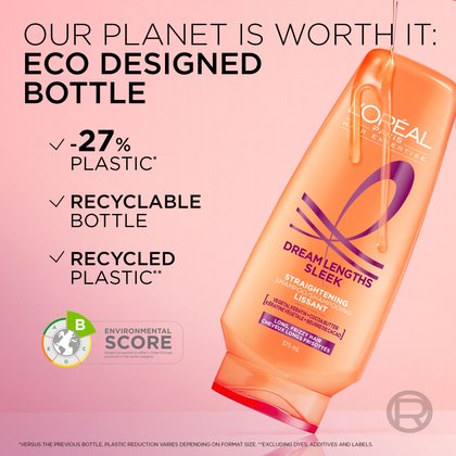 the new dream lenghts sleek bottle is eco-designed