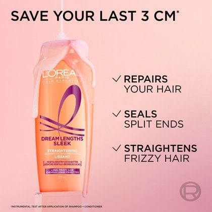 1 bottle of dream lenghts sleek shampoo that repairs hair, seals split ends and smoothes frizzy hair