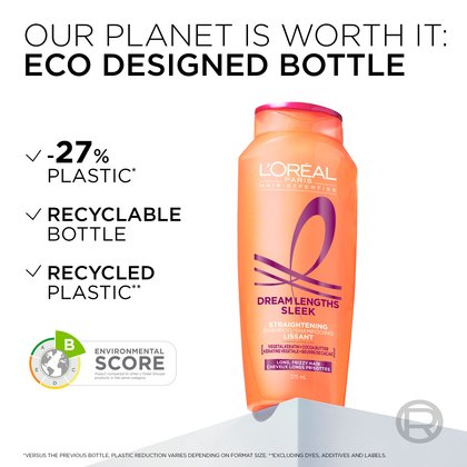 the new dream lenghts sleek bottle is eco-designed