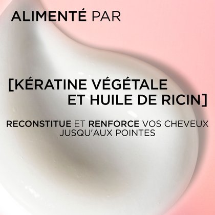1 bouteille de shampoing dream lenghts sleek avec de la kératine végétale et huile de ricin qui reconstitue et renforce vos cheveux jusqu'aux pointes