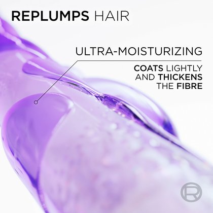 Hyaluron Plum conditioner intensely moisturises the hair fibre