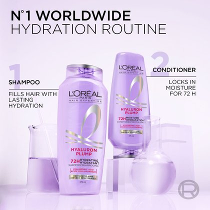 hyaluron plump shampoo and conditioner for a moisturizing routine