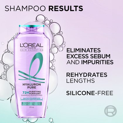 1 bottle of pure hyaluron shampoo to eliminate sebum and impurities and rehydrate lengths