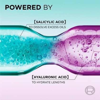 hyaluron pure shampoo is formulated with hyaluronic acid and salicylic acid