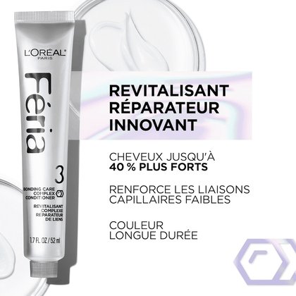 Revitalisant réparateur innovation pour des cheveux jusqu'à 40% plus fort et une couleur longue durée