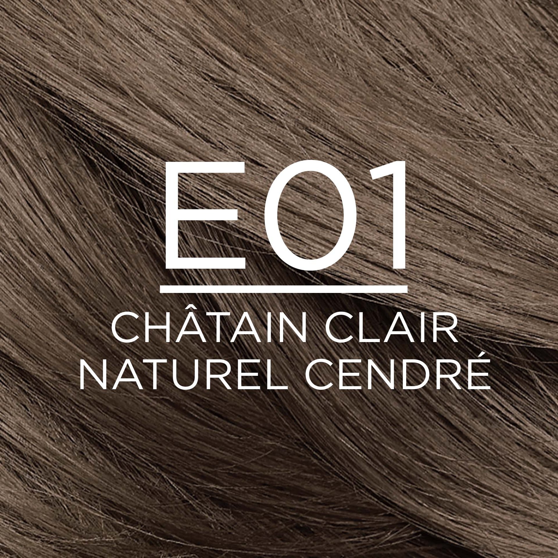 E01 Chatain Clair Naturel Cendre