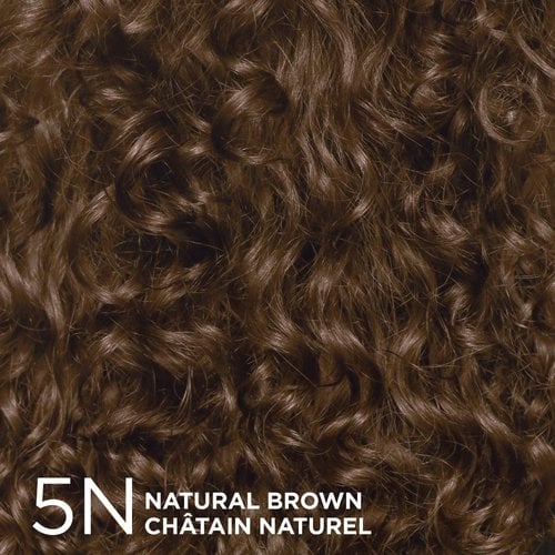 L'Oréal Paris Excellence Crème Universal Nudes 5N Natural Brown Permanent Hair Dye Swatch of the hair dye