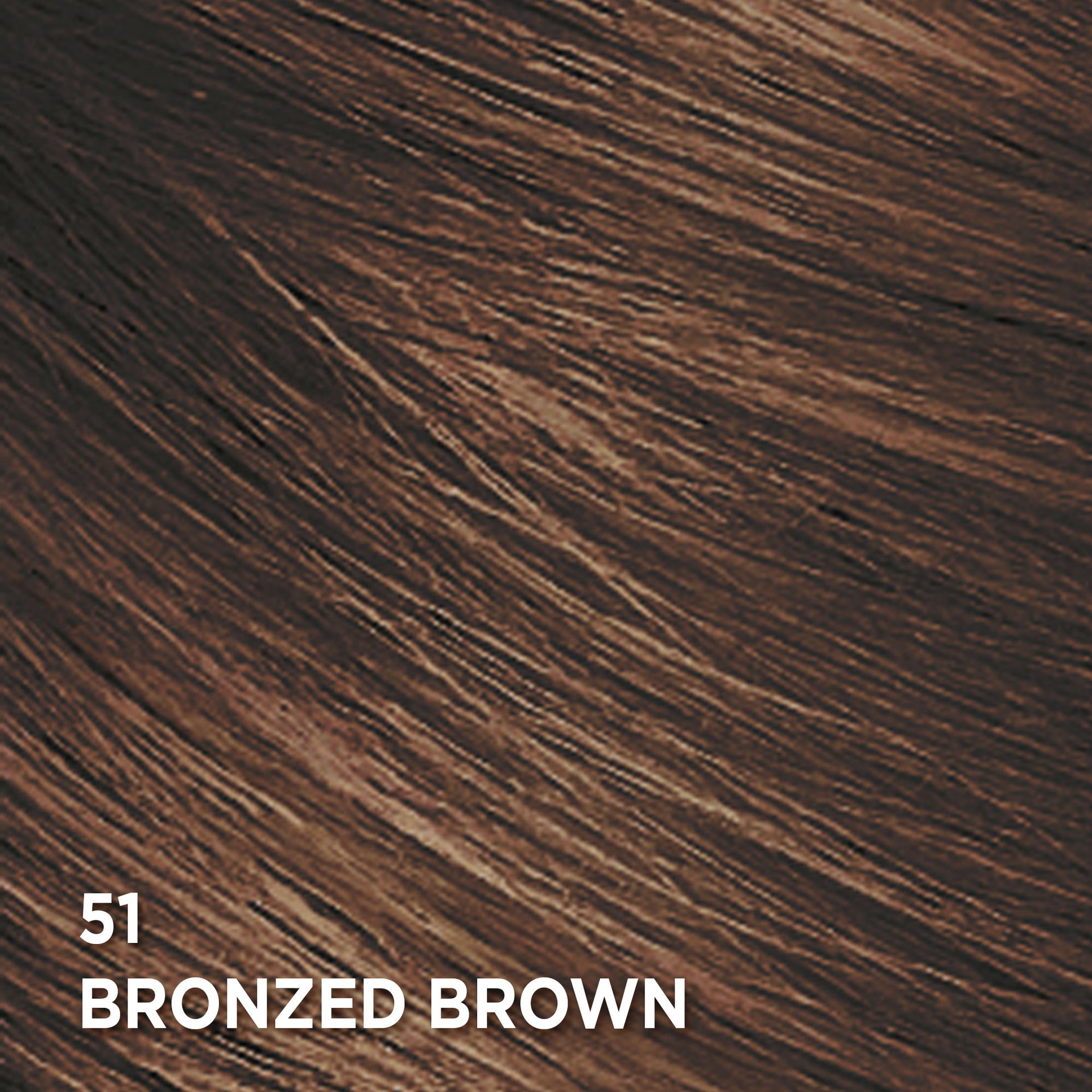 Swatch of the hair color Feria 51 Bronzed Brown