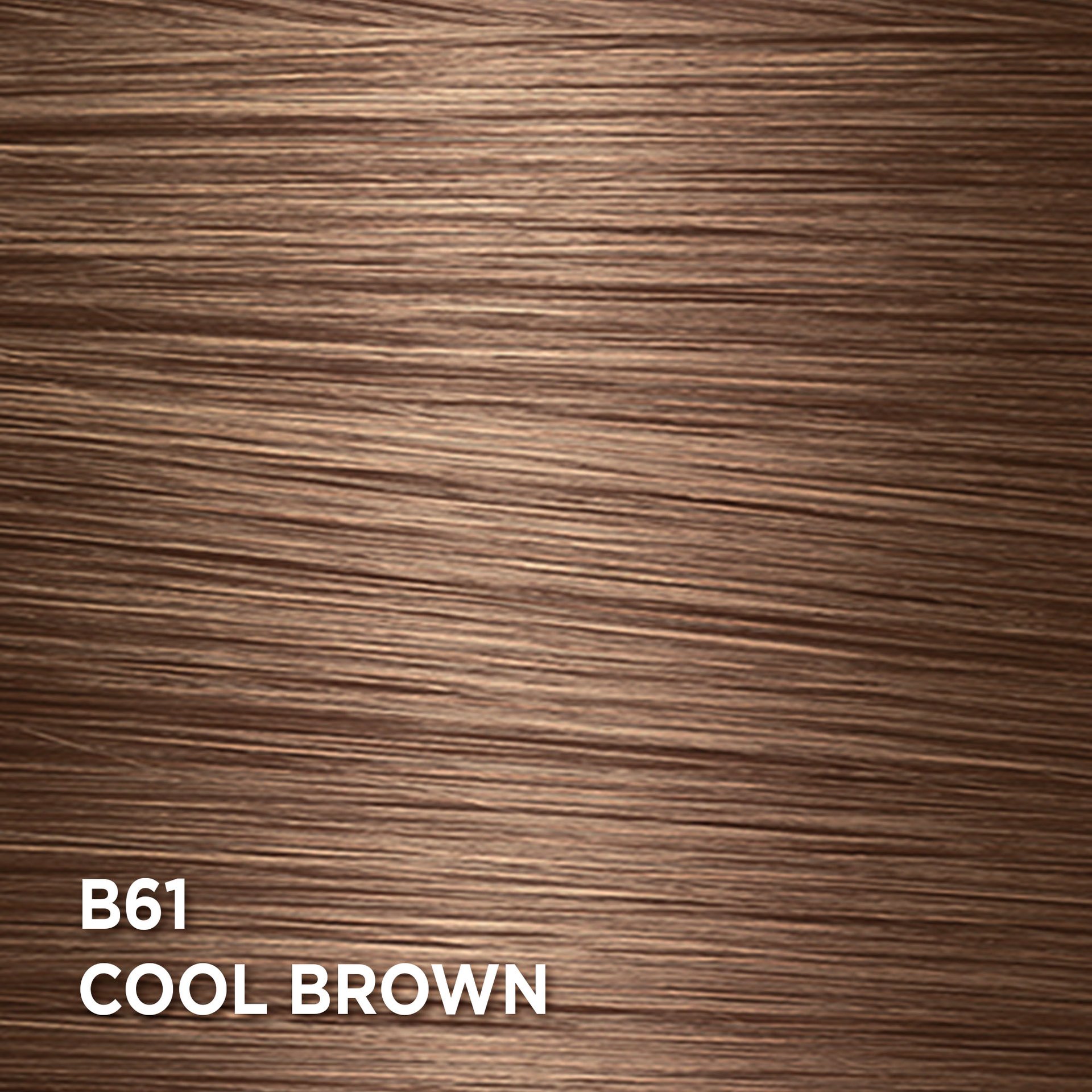 Swatch of the hair color Feria B61 Cool Brown