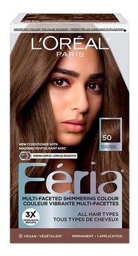 1 box of hair dy Feria 50 Medium Brown