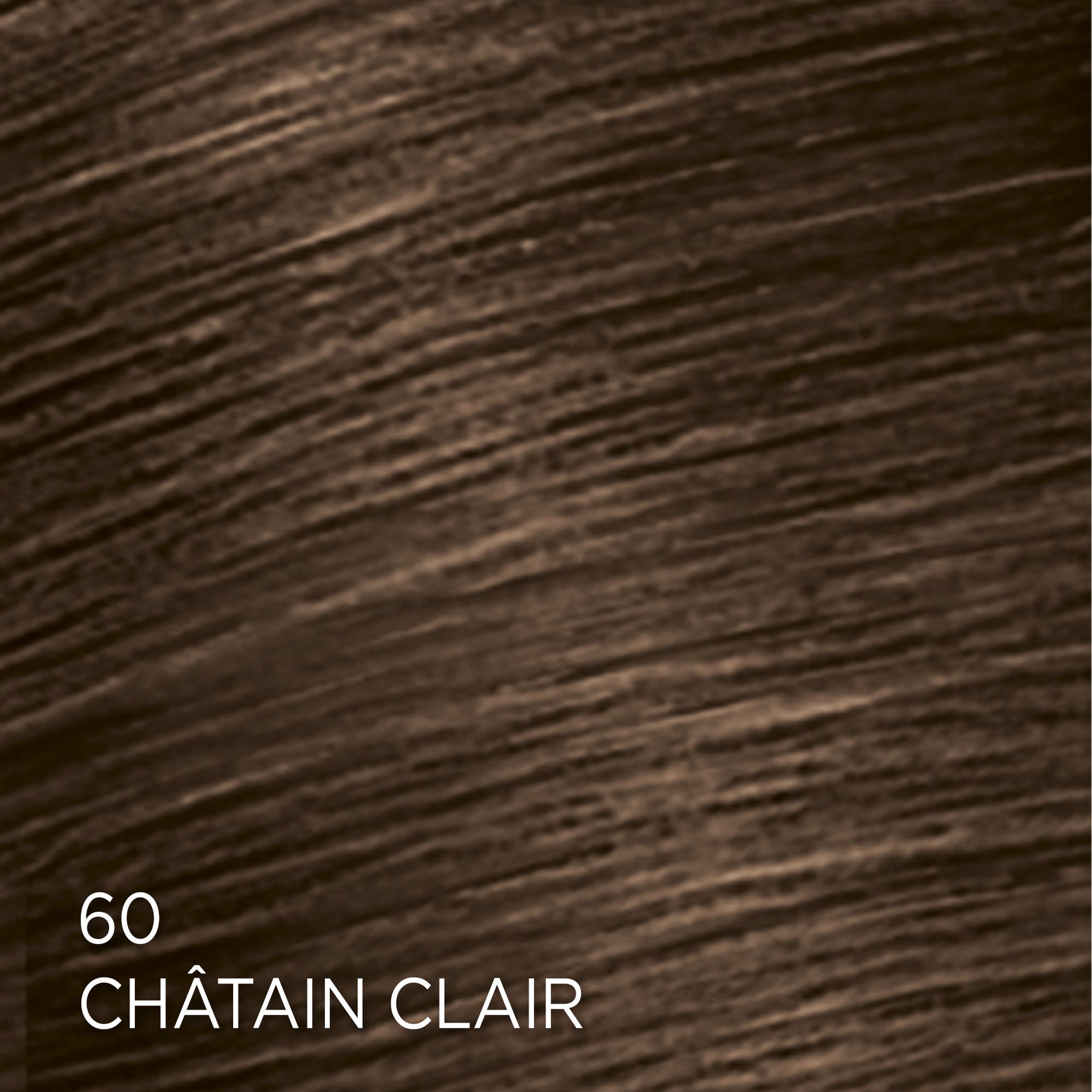 Rendu sur cheveux de la coloration Feria 60 Châtain Clair