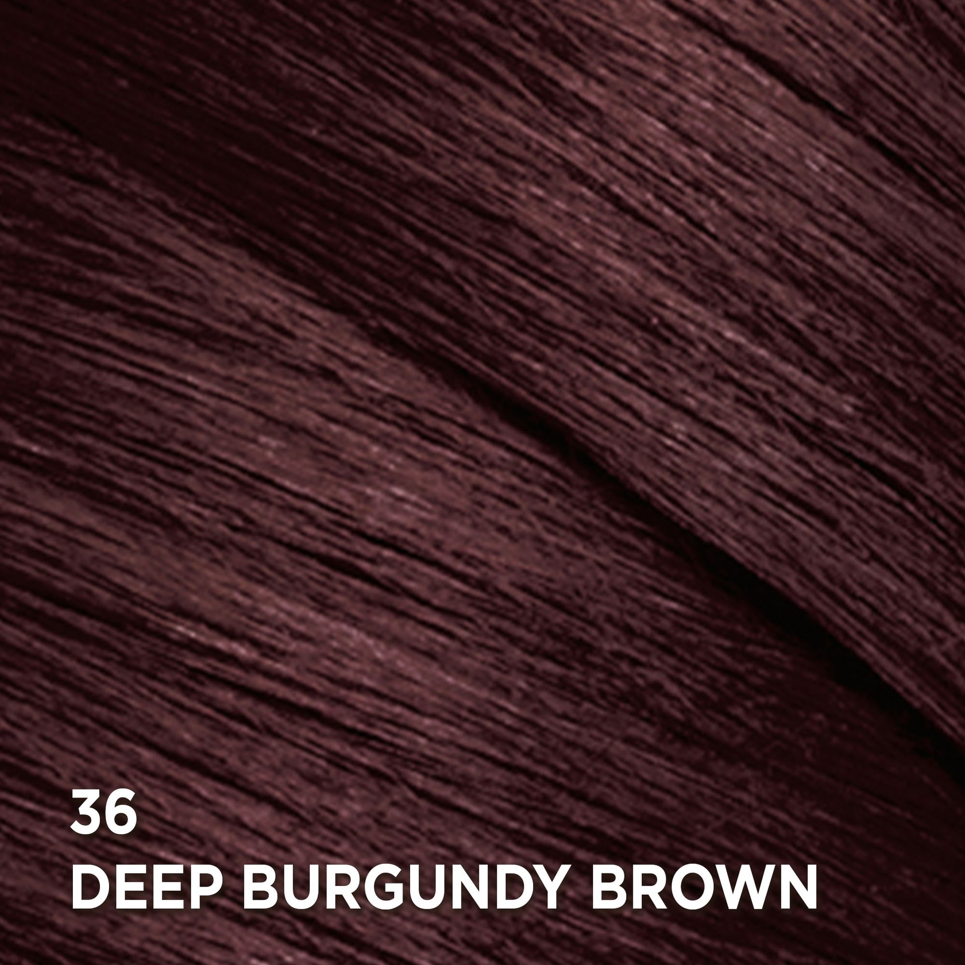 Swatch of the hair color Feria 36 Deep Burgundy Brown