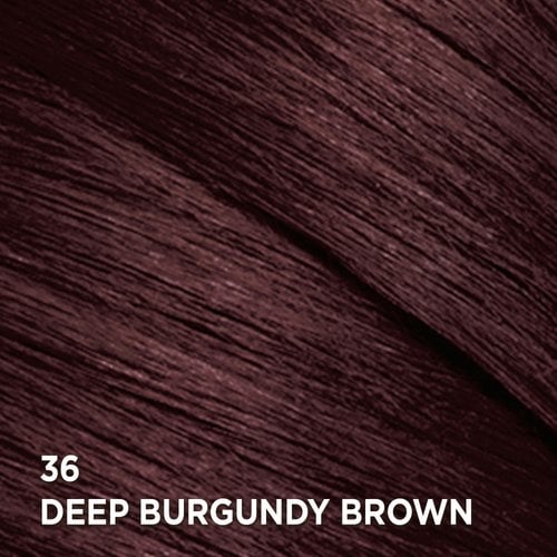 Swatch of the hair color Feria 36 Deep Burgundy Brown