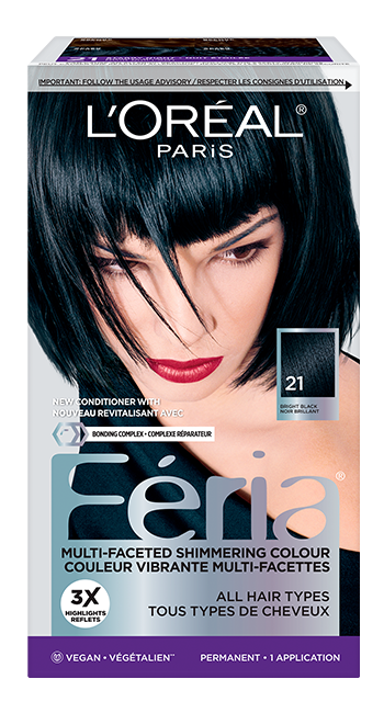 1 Boite de coloration Feria 21 Noir Brillant