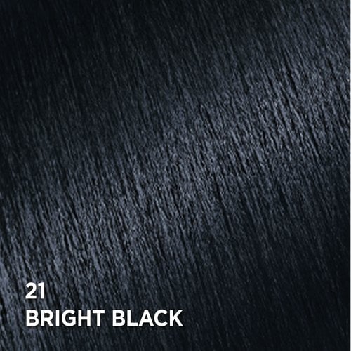 Swatch of the hair color Feria 21 Bright Black