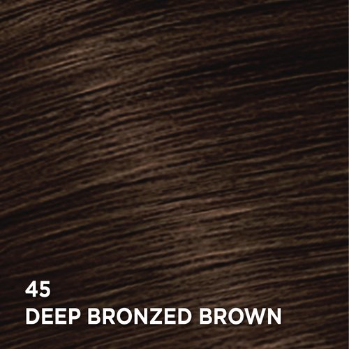 Swatch of the hair color Feria 45 Deep Bronzed Brown