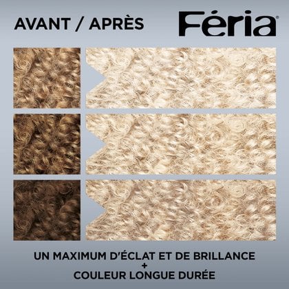 Avant et après la coloration 205 Décolorant Extra Blond