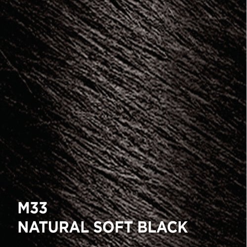 Swatch of the hair color Feria M33 Natural Soft Black