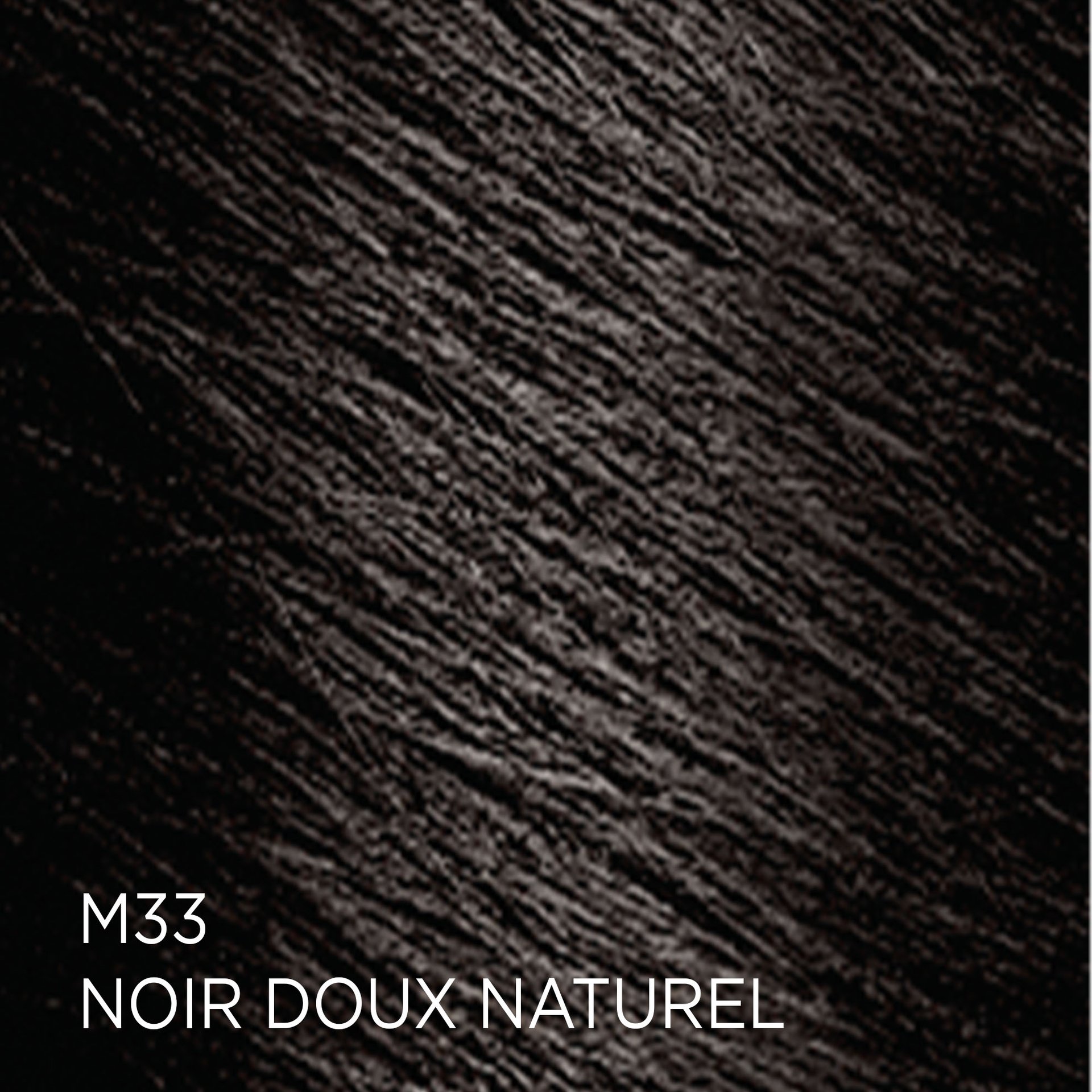 Rendu sur cheveux de la coloration Feria M33 Noir Doux Naturel
