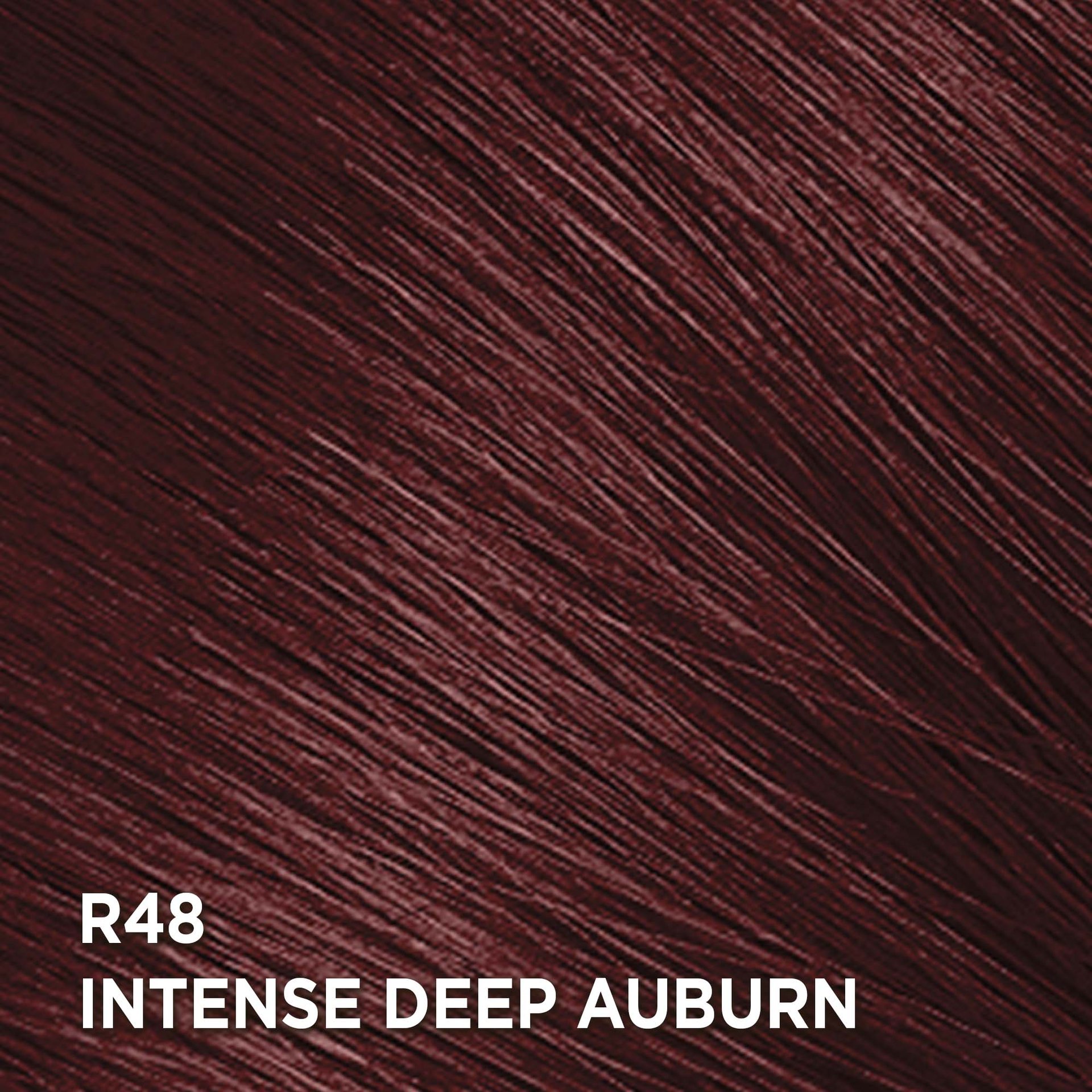 Swatch of the hair color Feria R48 Intense Deep Auburn