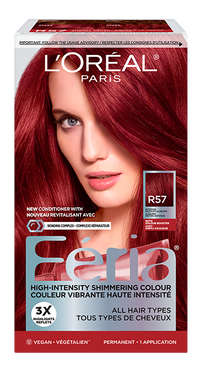 1 box of hair dy Feria R57 Intense Medium Auburn