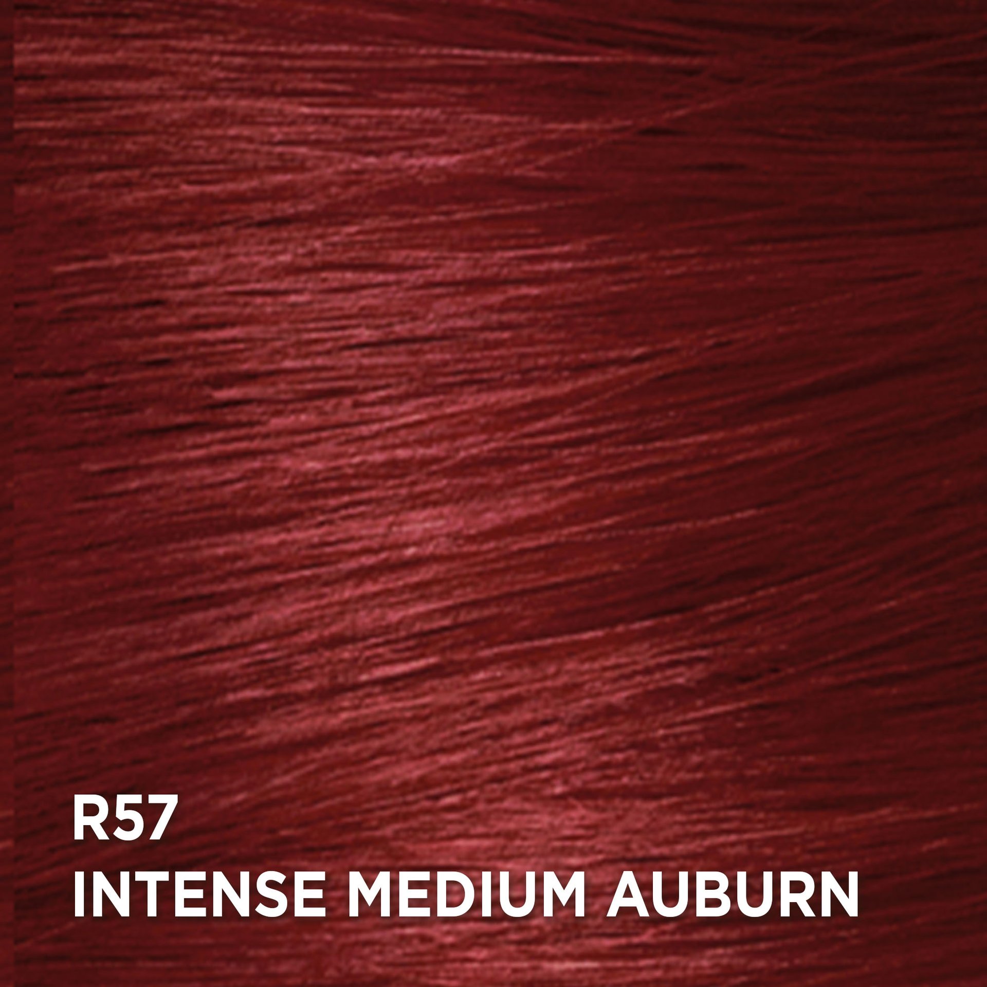 Swatch of the hair color Feria R57 Intense Medium Auburn