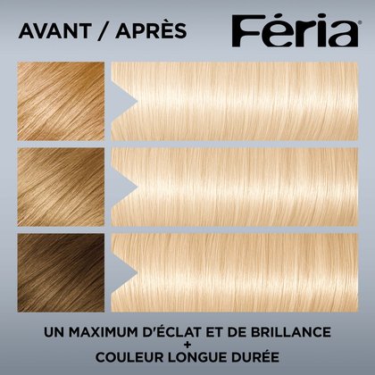 Avant et après la coloration Platine
