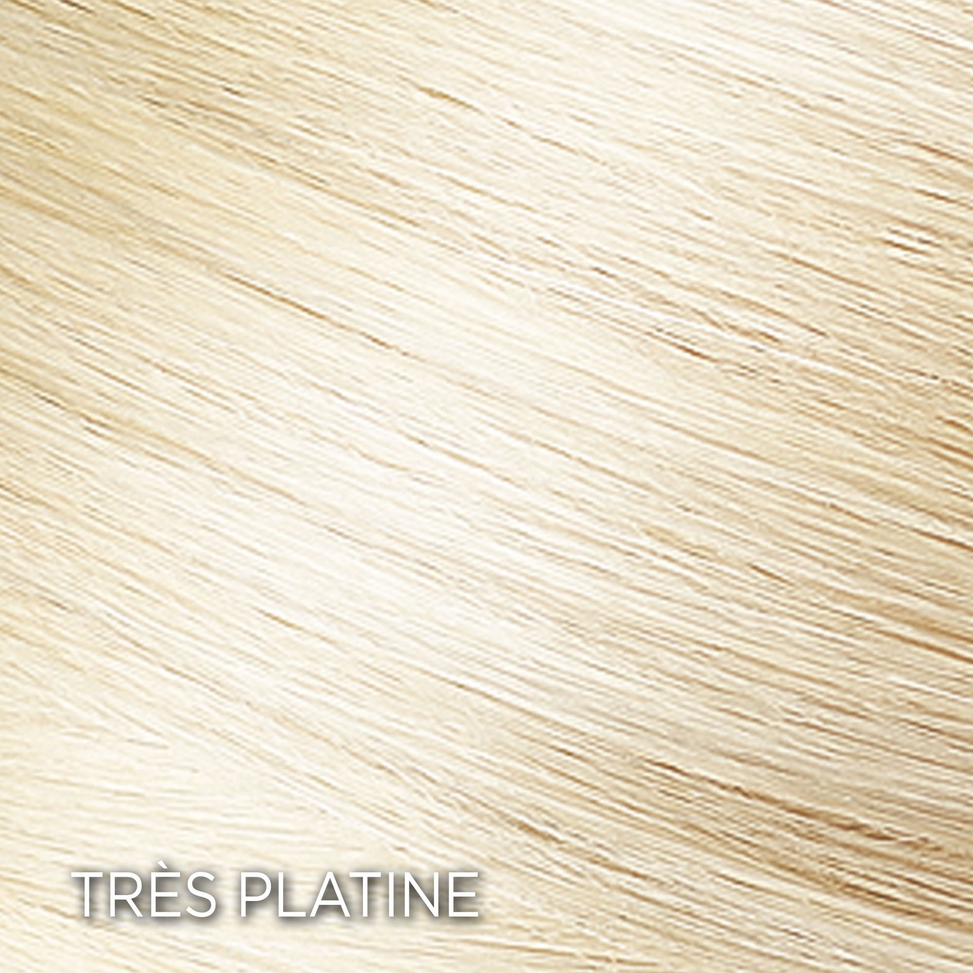 Rendu sur cheveux de la coloration Très Platine