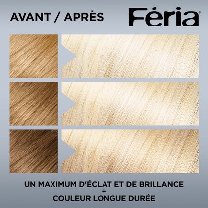 Avant et après la coloration Très Platine
