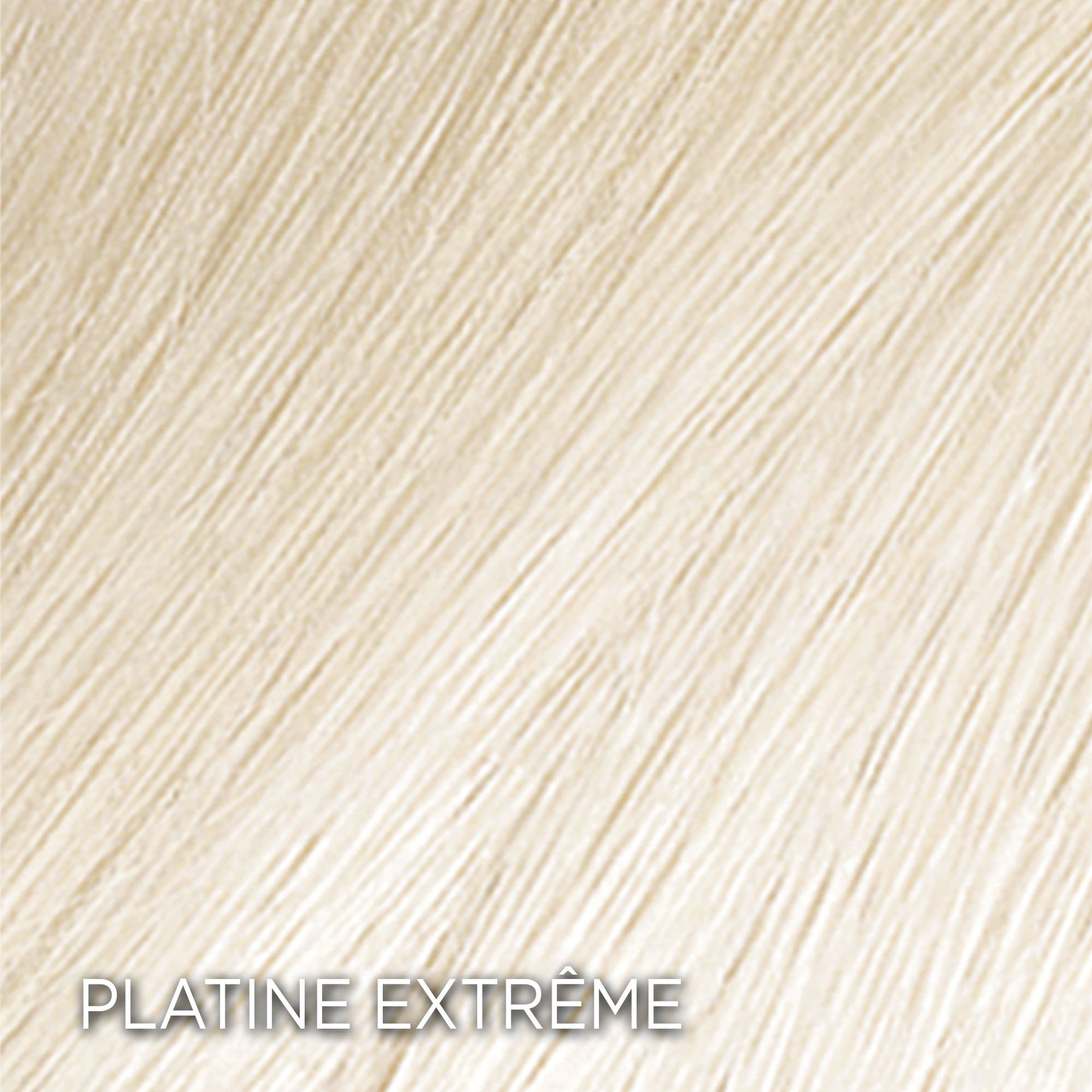Rendu sur cheveux de la coloration Platine Extrême