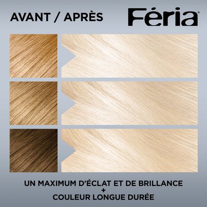Avant et après la coloration Platine Extrême