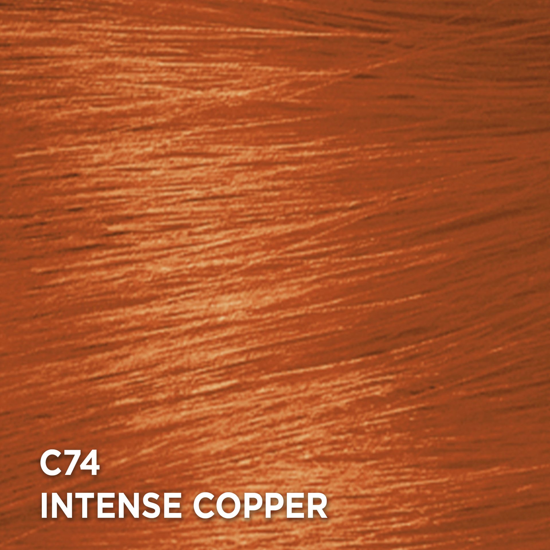 Swatch of the hair color Feria C74 Intense Copper