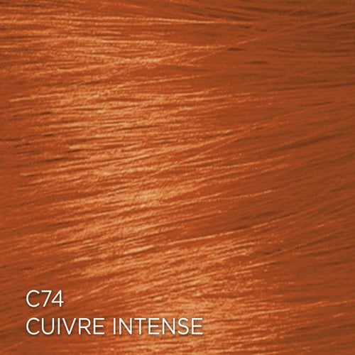 Rendu sur cheveux de la coloration Feria C74 Cuivre Intense