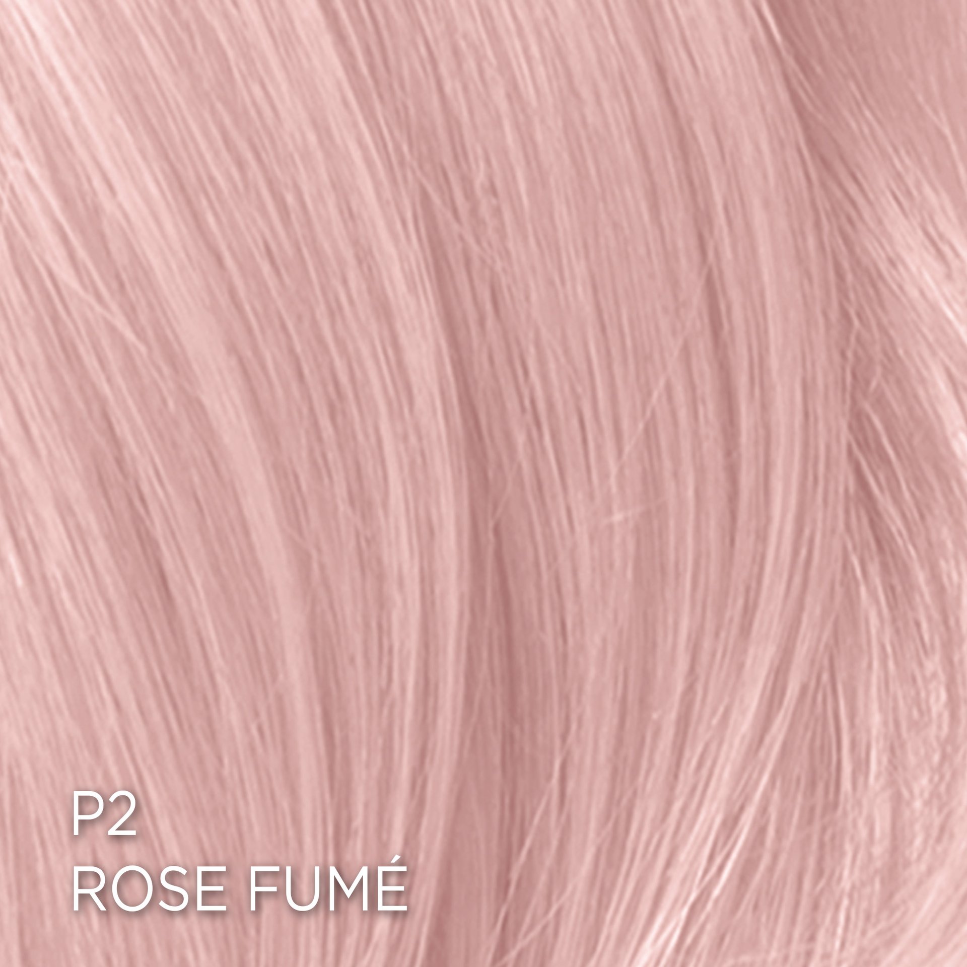 Rendu sur cheveux de la coloration Feria P2 Rose Fumé