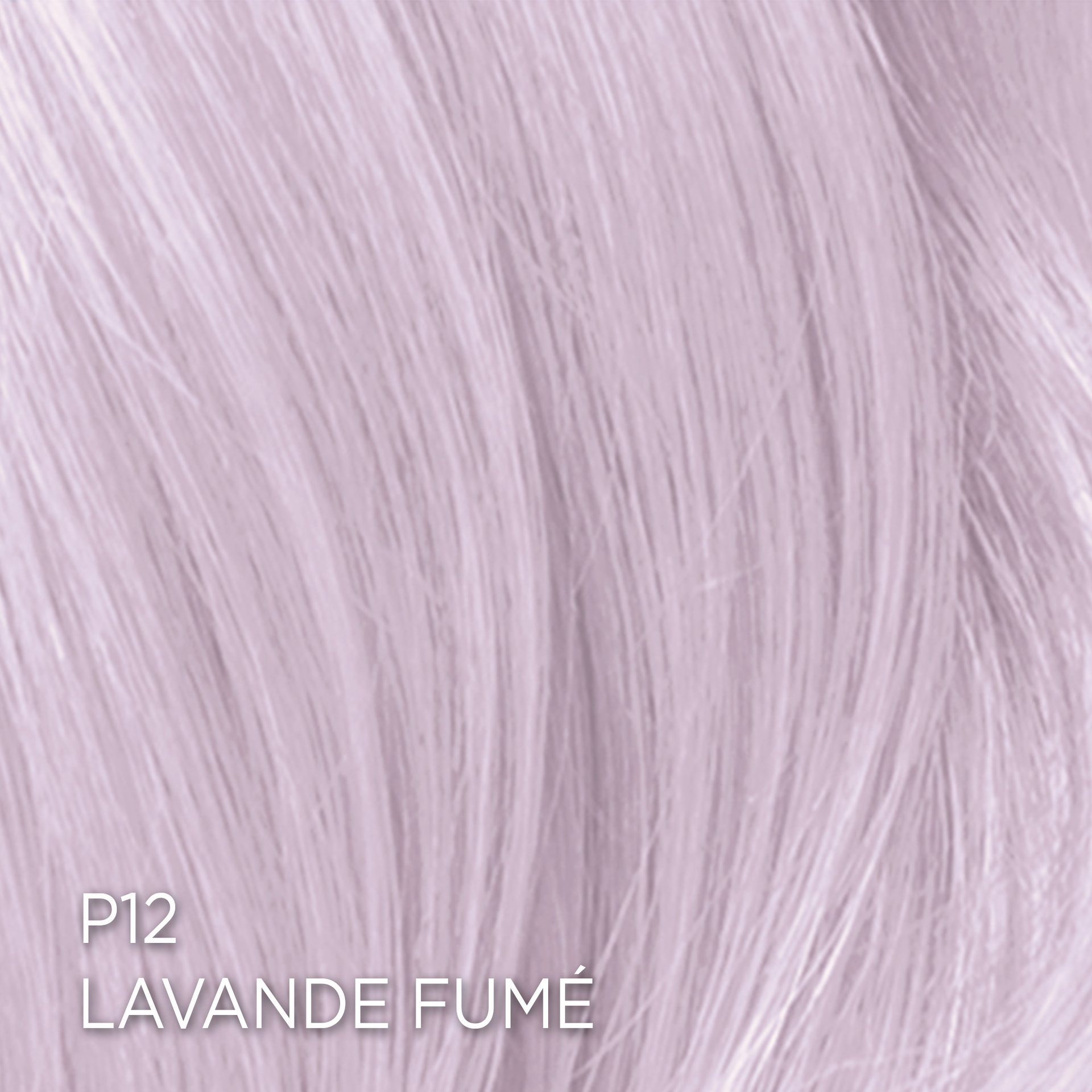 Rendu sur cheveux de la coloration Feria P12 Lavande Fumée
