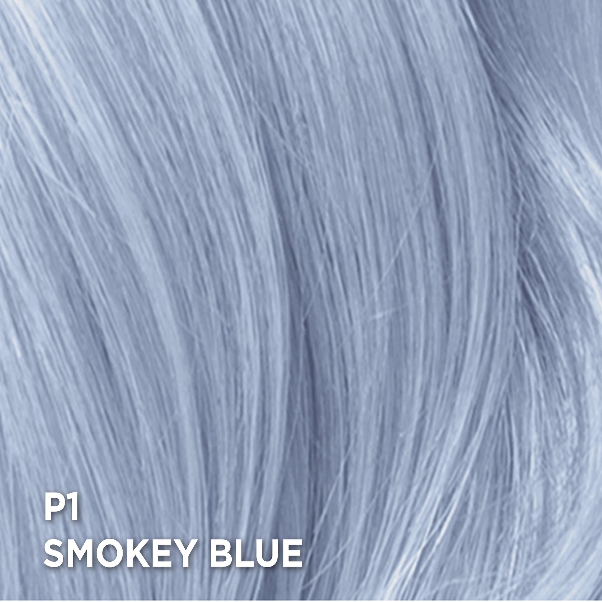 Swatch of the hair color Feria P1 Smokey Blue