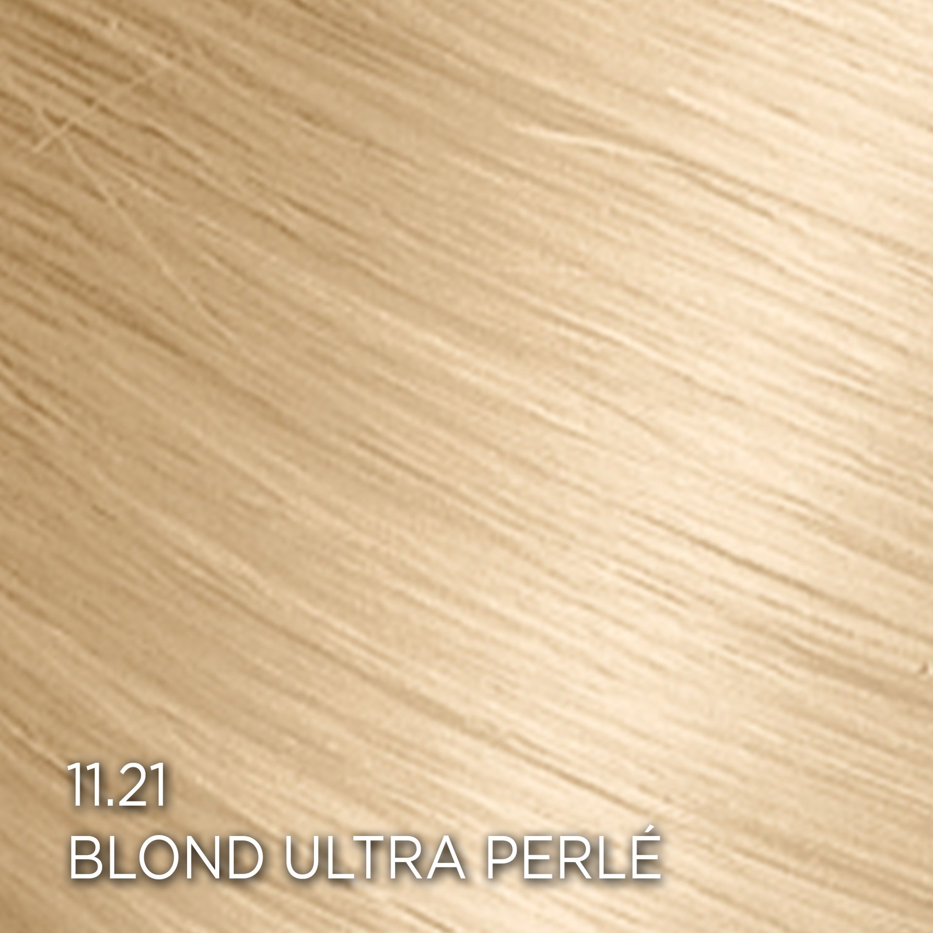 Rendu sur cheveux de la coloration Feria 11.21 Blond Ultra Perlé