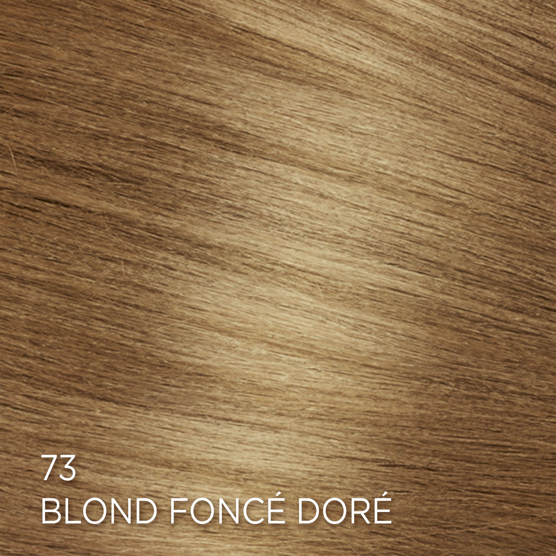 Rendu sur cheveux de la coloration Feria 73 Blond Foncé Doré