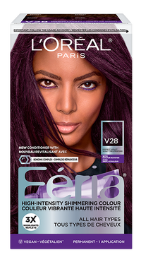 1 box of hair dy Feria V28 Deepest Violet