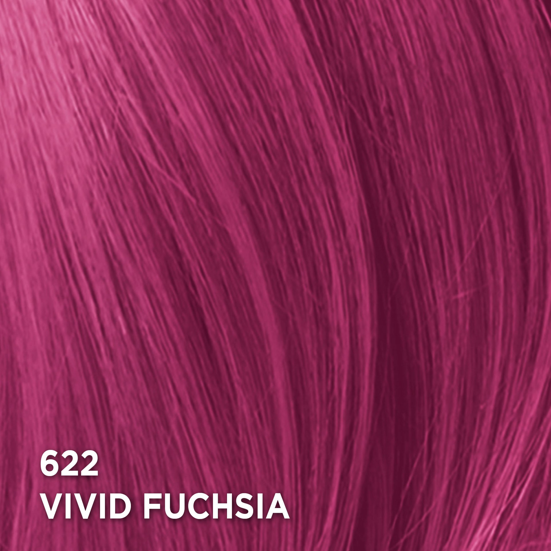 Swatch of the hair color Feria 622 Vivid Fuchsia