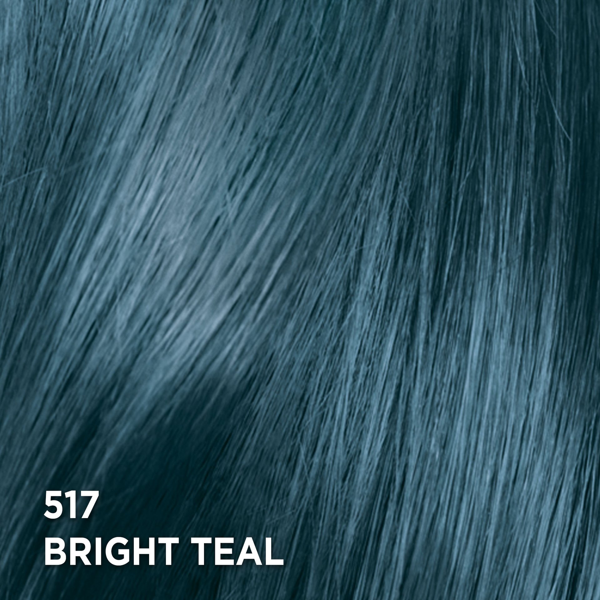 Swatch of the hair color Feria 517 Bright Teal