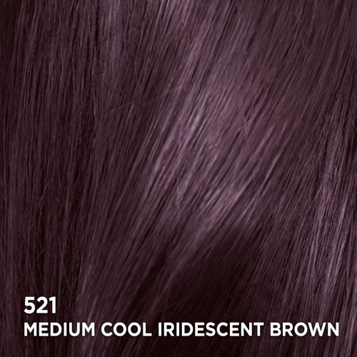 Swatch of the hair color Feria 521 Medium Cool Iridescent Brown