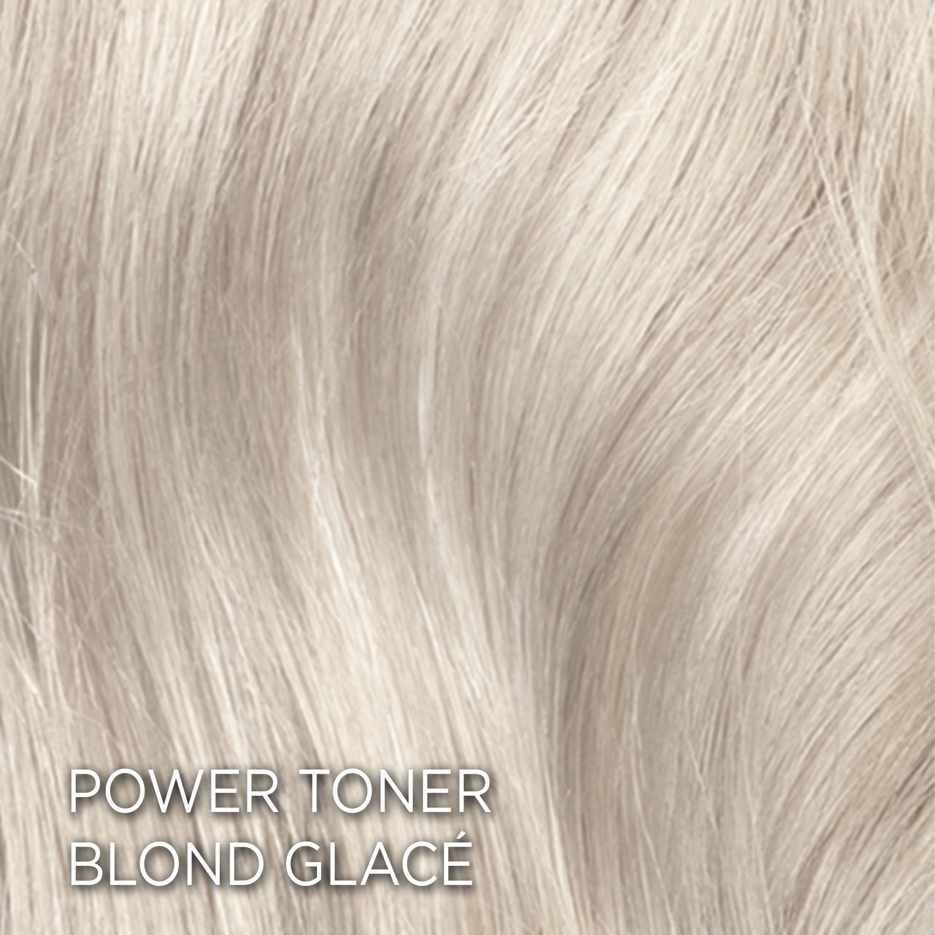 Rendu sur cheveux de la coloration Blond Glacé
