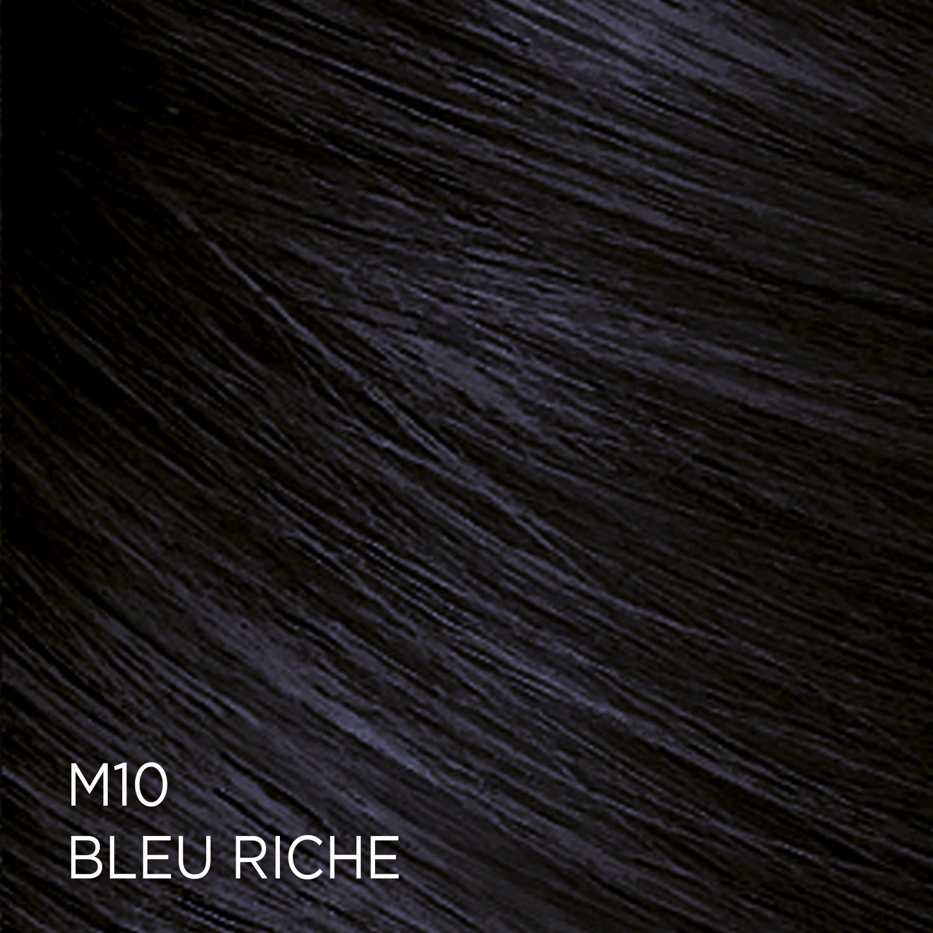 Rendu sur cheveux de la coloration Feria M10 Bleu Riche