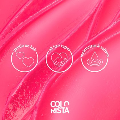 Benefits of the Colorista semi permanente which is gentle for hair, is made for all hair type. It moisturizers and leaves the hair soft.