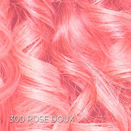 Rendu sur cheveux de la coloration Colorista300 Rose Doux