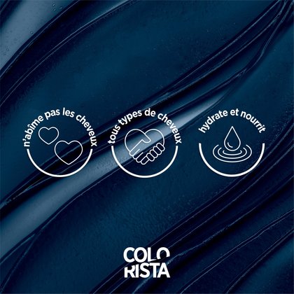 Les bénéfices de la Coloration Semi Permanente Colorista sont qu'elle n'abime pas les cheveux, elle fonctionne sous tous les types de cheveux et elle hydrate et nourrit