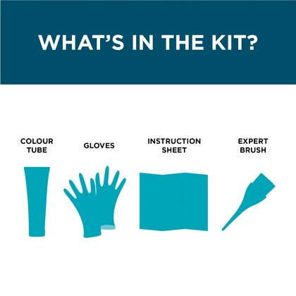 In a colorista semi permanente box, there are 1 colour tube, gloves, 1 instructionnshee and 1 expert brush